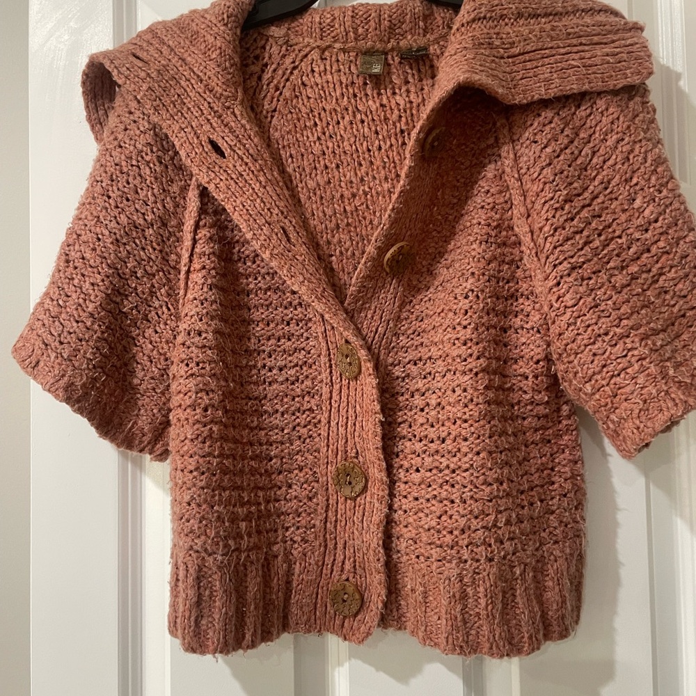 BKE Rust Knit Cardigan